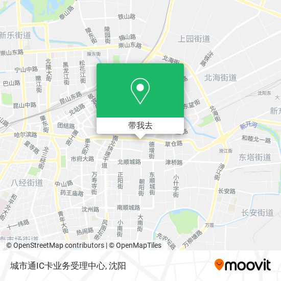 城市通IC卡业务受理中心地图