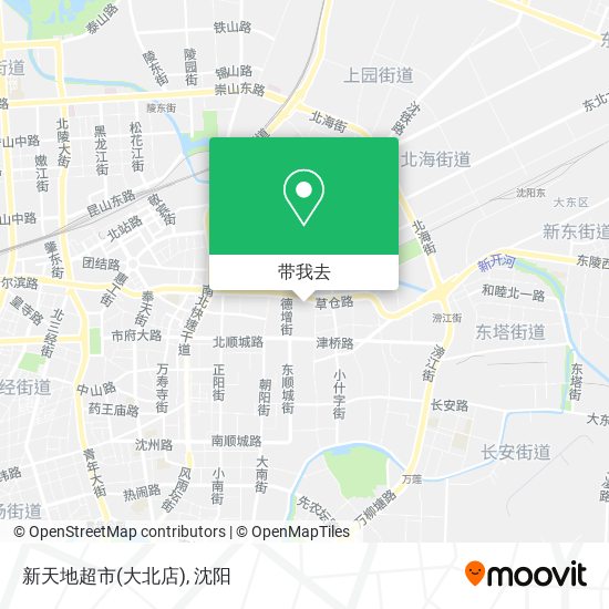 新天地超市(大北店)地图