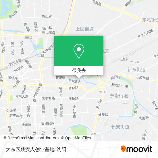 大东区残疾人创业基地地图