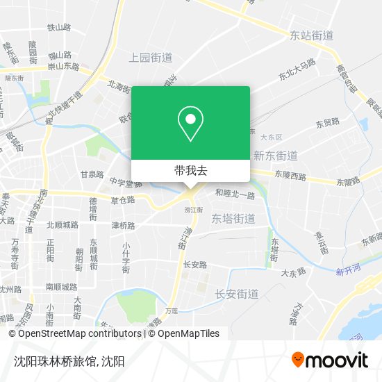 沈阳珠林桥旅馆地图