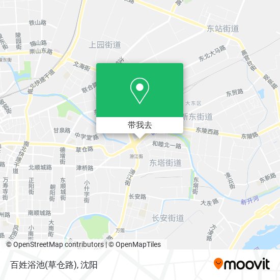 百姓浴池(草仓路)地图
