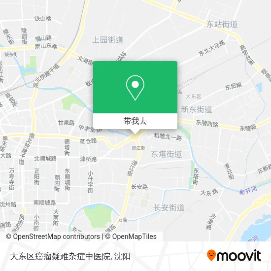大东区癌瘤疑难杂症中医院地图