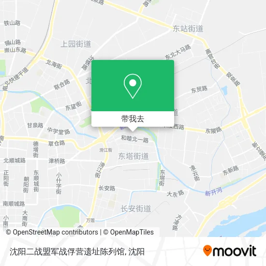 沈阳二战盟军战俘营遗址陈列馆地图