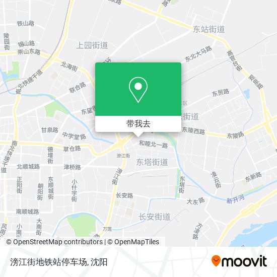 滂江街地铁站停车场地图