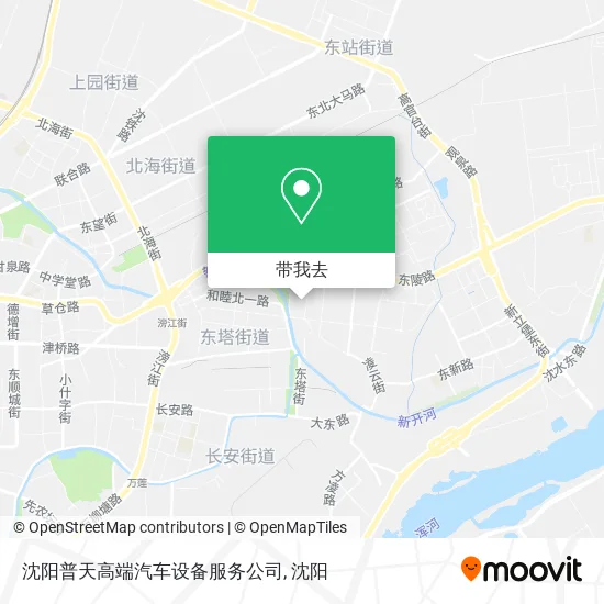 沈阳普天高端汽车设备服务公司地图
