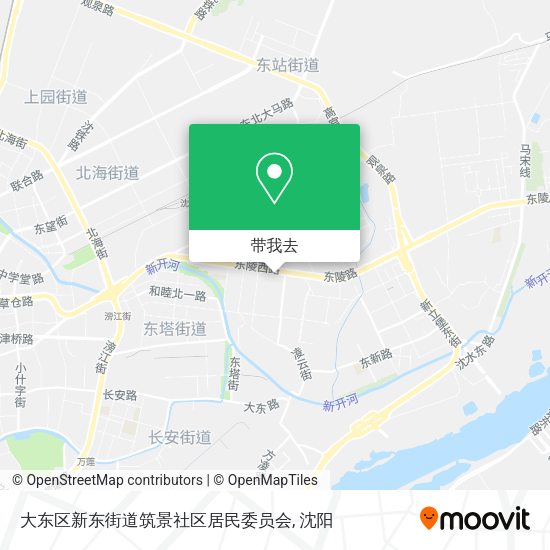 大东区新东街道筑景社区居民委员会地图