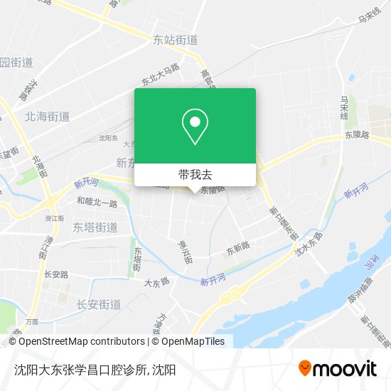 沈阳大东张学昌口腔诊所地图