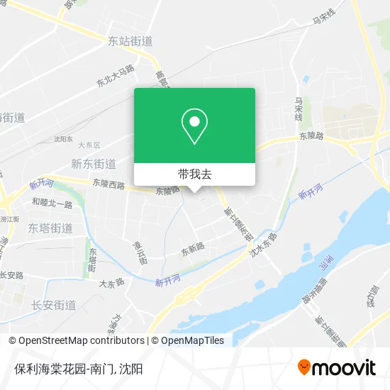 保利海棠花园-南门地图