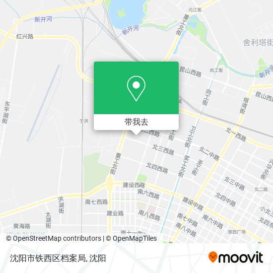 沈阳市铁西区档案局地图