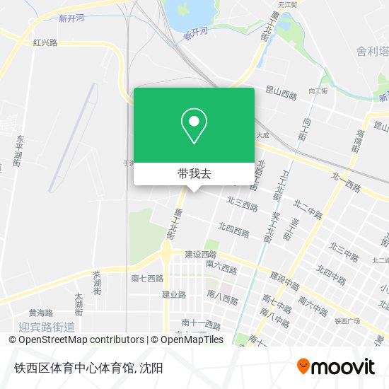 铁西区体育中心体育馆地图