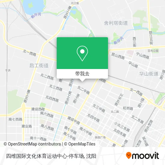 四维国际文化体育运动中心-停车场地图