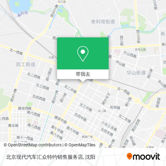 北京现代汽车汇众特约销售服务店地图