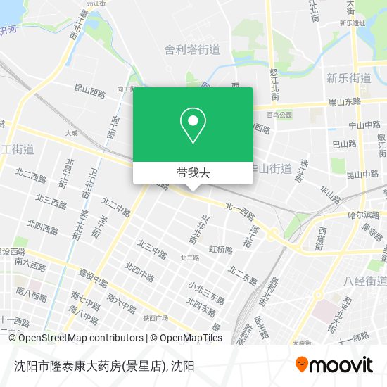 沈阳市隆泰康大药房(景星店)地图