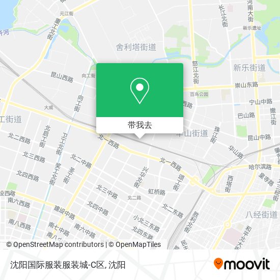 沈阳国际服装服装城-C区地图