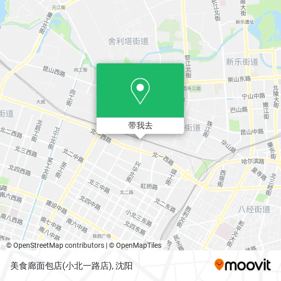 美食廊面包店(小北一路店)地图