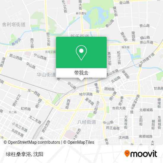 绿柱桑拿浴地图