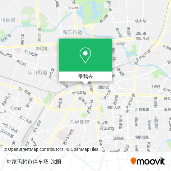 每家玛超市停车场地图