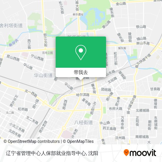 辽宁省管理中心人保部就业指导中心地图