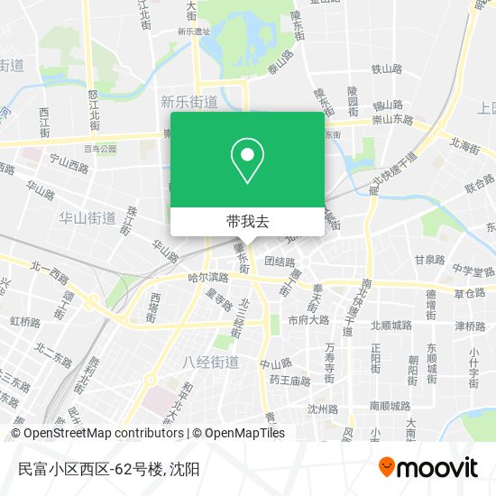 民富小区西区-62号楼地图