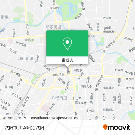 沈阳市肛肠医院地图
