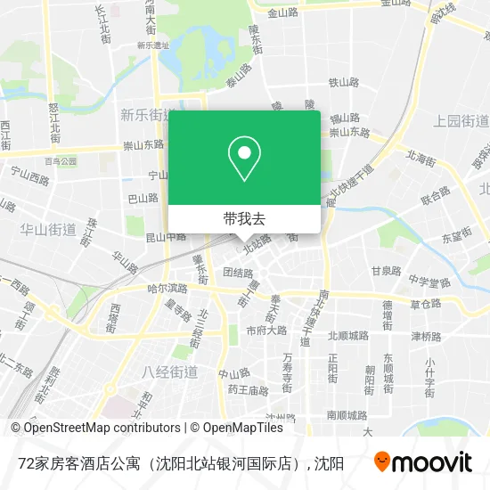 72家房客酒店公寓（沈阳北站银河国际店）地图