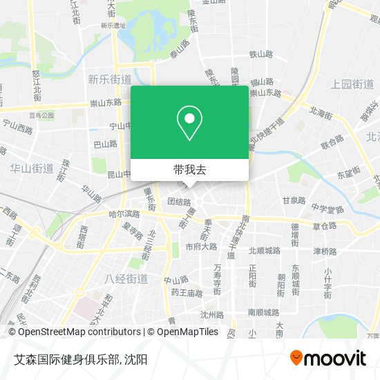艾森国际健身俱乐部地图