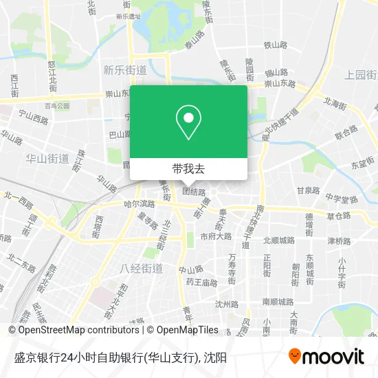 盛京银行24小时自助银行(华山支行)地图