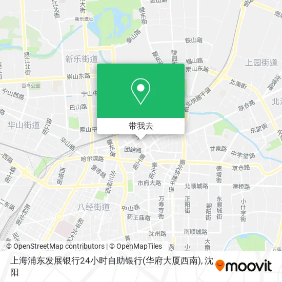 上海浦东发展银行24小时自助银行(华府大厦西南)地图