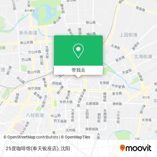 25度咖啡馆(奉天银座店)地图