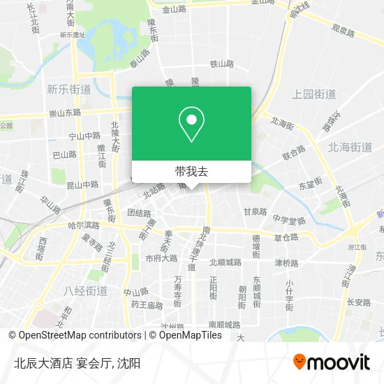 北辰大酒店 宴会厅地图
