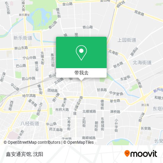 鑫安通宾馆地图