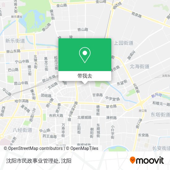 沈阳市民政事业管理处地图