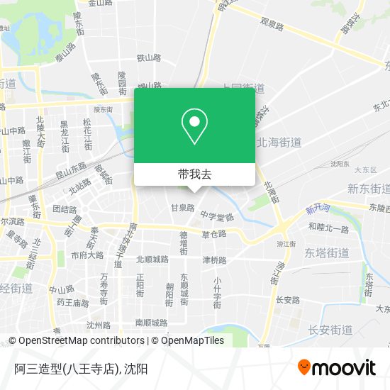 阿三造型(八王寺店)地图