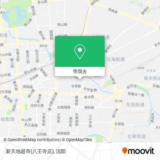 新天地超市(八王寺店)地图