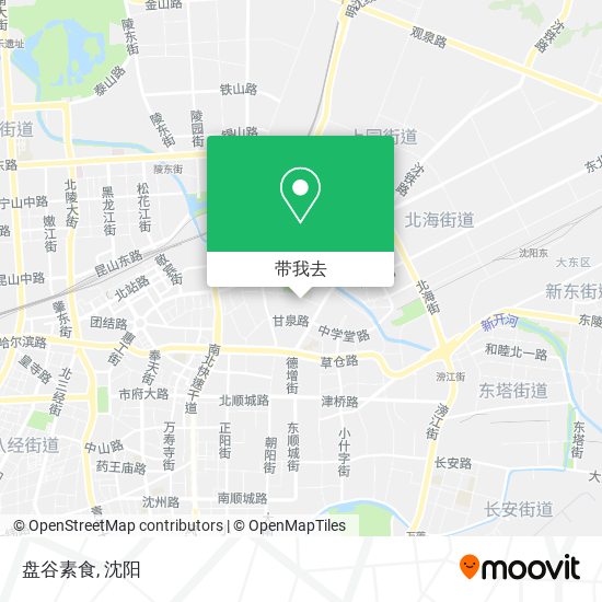 盘谷素食地图