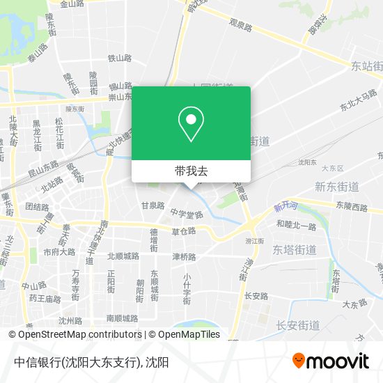 中信银行(沈阳大东支行)地图