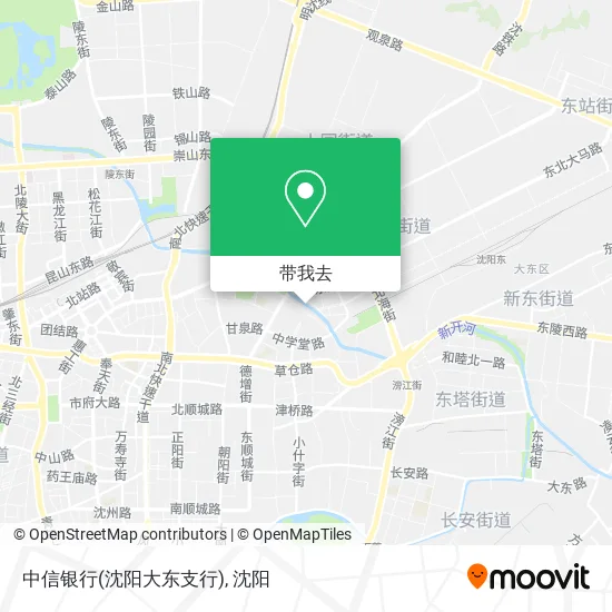 中信银行(沈阳大东支行)地图