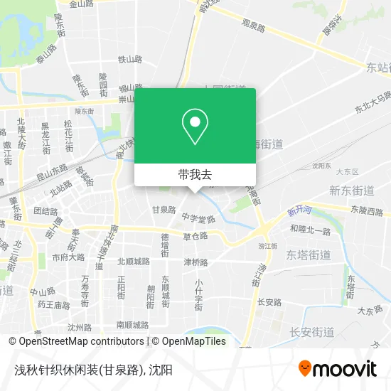 浅秋针织休闲装(甘泉路)地图