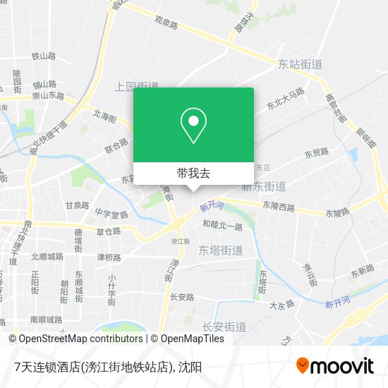 7天连锁酒店(滂江街地铁站店)地图