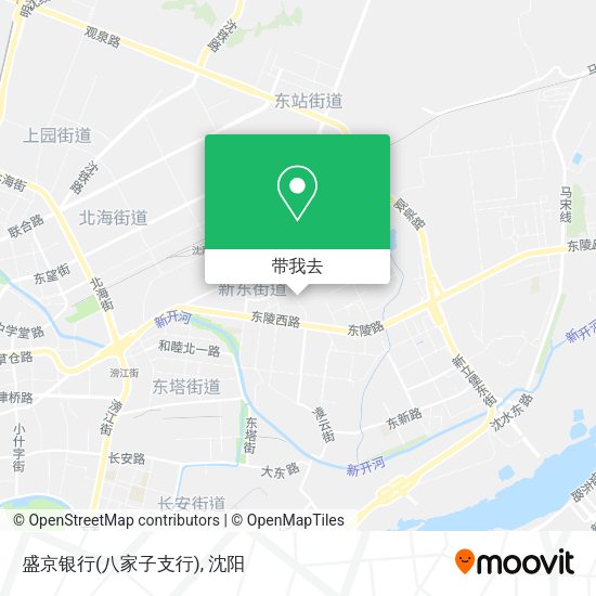 盛京银行(八家子支行)地图