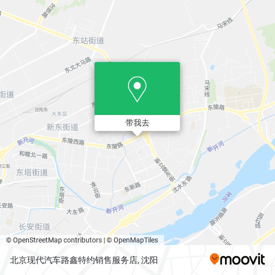 北京现代汽车路鑫特约销售服务店地图