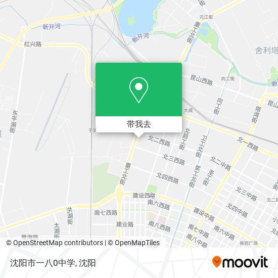 沈阳市一八0中学地图