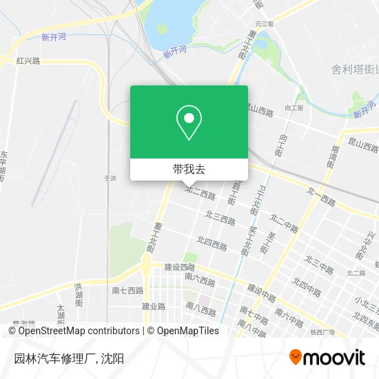 园林汽车修理厂地图