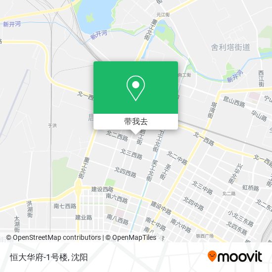 恒大华府-1号楼地图