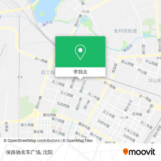 保路驰名车广场地图