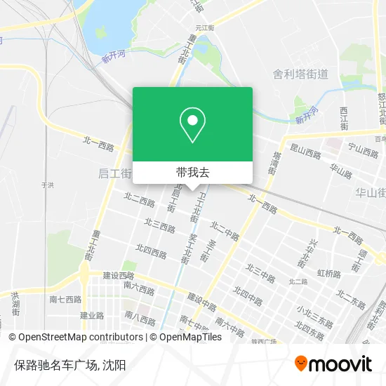 保路驰名车广场地图