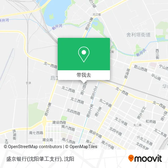 盛京银行(沈阳肇工支行)地图