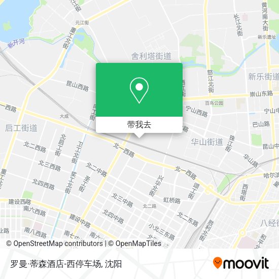 罗曼·蒂森酒店-西停车场地图
