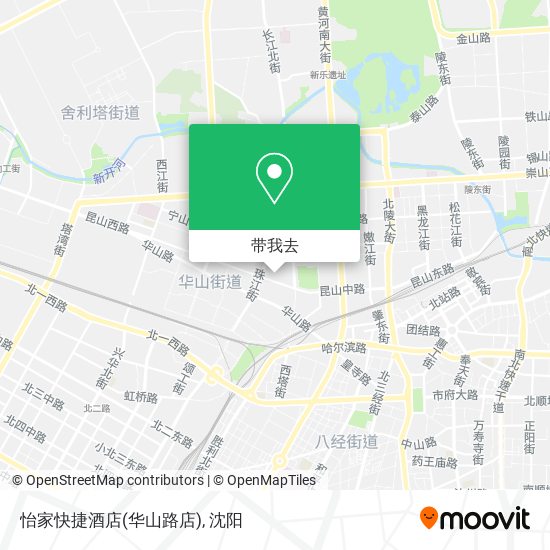 怡家快捷酒店(华山路店)地图