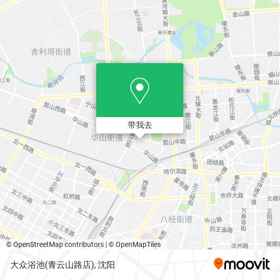 大众浴池(青云山路店)地图